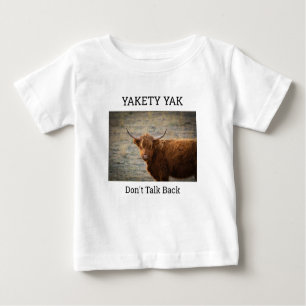 Yakety Yak (Don't Talk Back) baby shirt