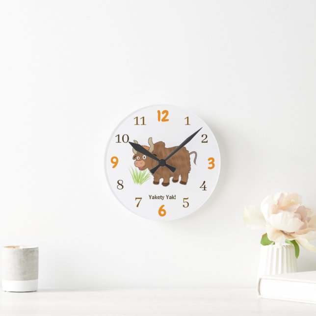 Yakety Yak Round Clock (Home)