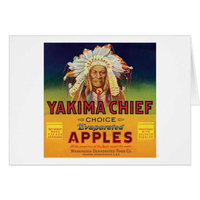 Yakima Chief Apples Vintage Label (Front Horizontal)