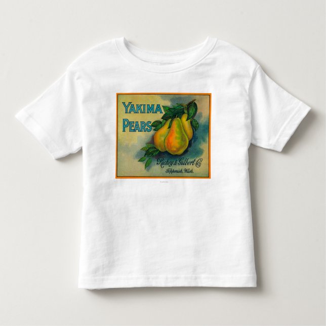 Yakima Pears Crate LabelToppenish, WA Toddler T-Shirt (Front)