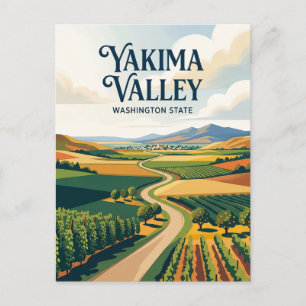 Yakima Valley USA Postcard