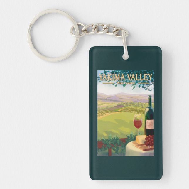 Yakima Valley, WashingtonWine Country Key Ring (Front)