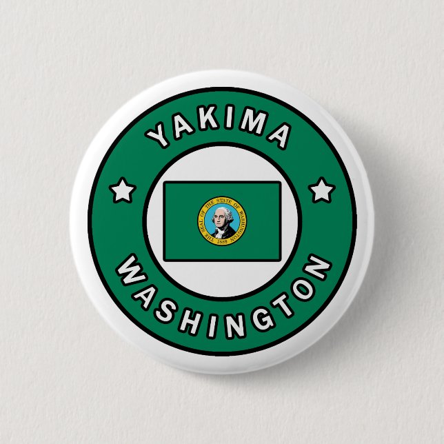 Yakima Washington 6 Cm Round Badge (Front)