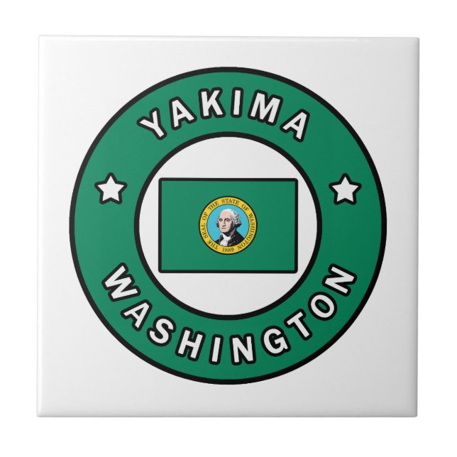 Yakima Washington Ceramic Tile (Front)