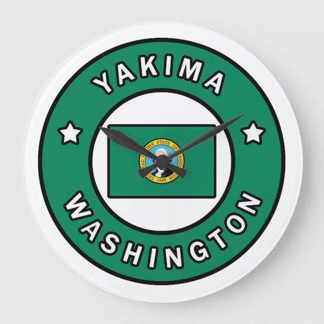 Yakima Washington Large Clock (Front)