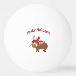Yakky Holidays! Winter Yak Ping Pong Ball