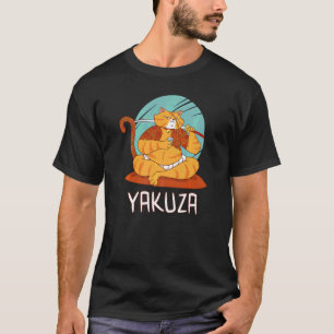 Yakuza Cat Gokudo Japanese Mafia Katana Japan Sake T-Shirt