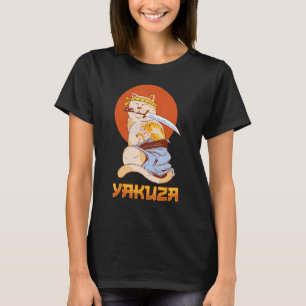 Yakuza Cat Japanese Samurai Sword Katana Japan Tig T-Shirt