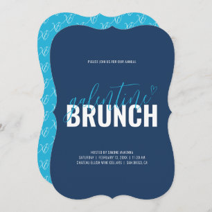 Yale Blue and Azure Event Celebration Invitation