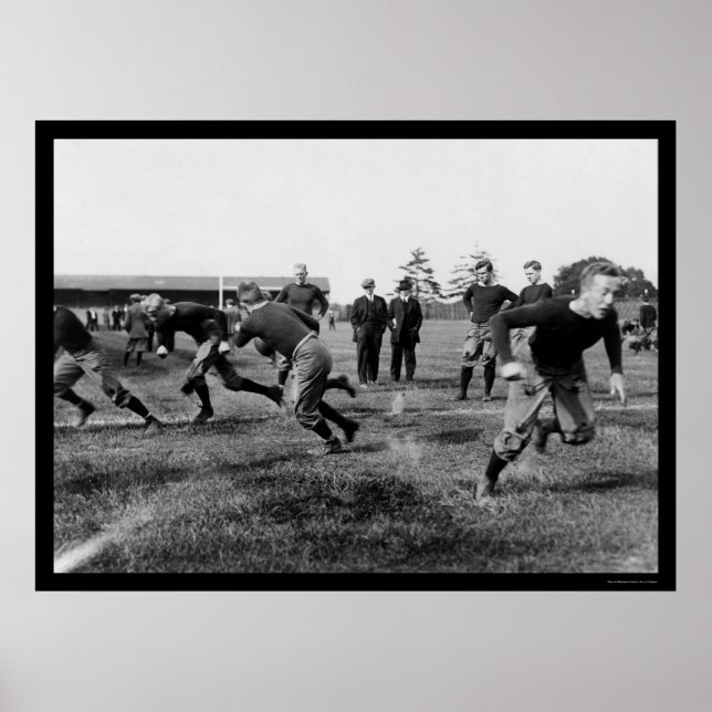 Yale Football Practice 1912 Poster (Front)