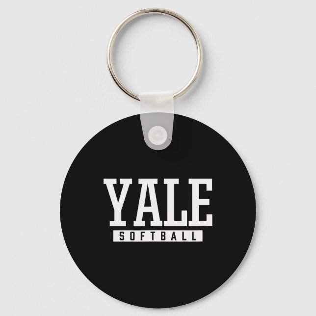 Yale High School Softll  Key Ring (Front)