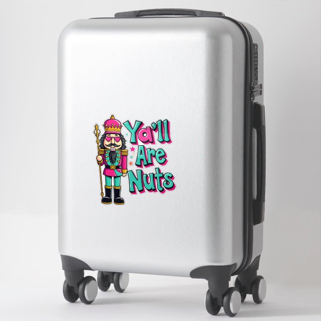 Y'all are nuts Funny Nutcracker Christmas  (Suitcase)