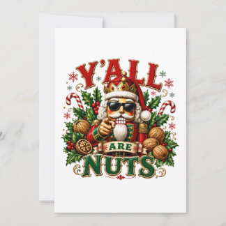 Y'ALL ARE NUTS HOLIDAY CARD