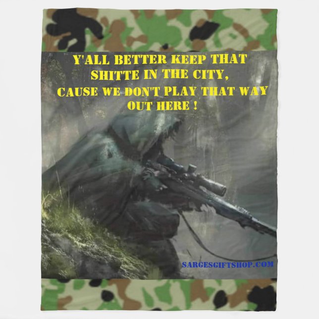 Y'all Better Keep That......... T-Shirt Fleece Blanket (Front)