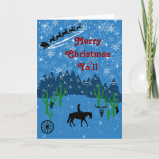 Ya'll have a Merry Christmas Holiday Card
