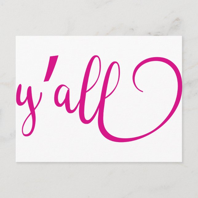 y'all postcard (Front)