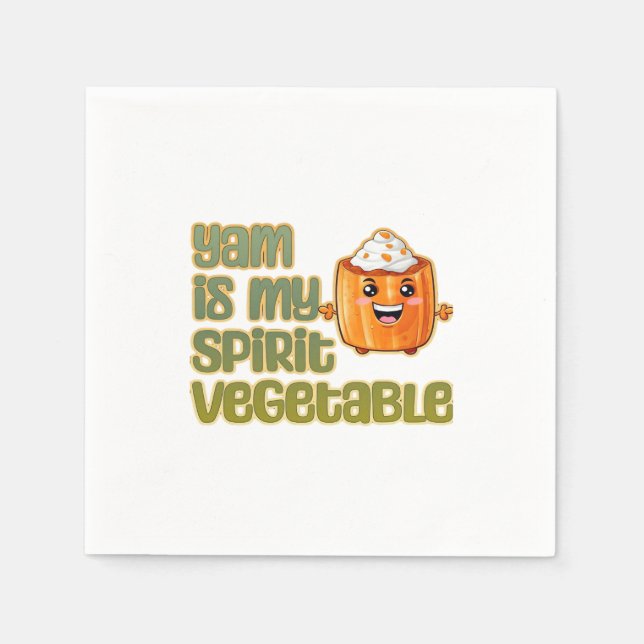 Yam Is My Spirit Vegetable Classic Napkin (Front)