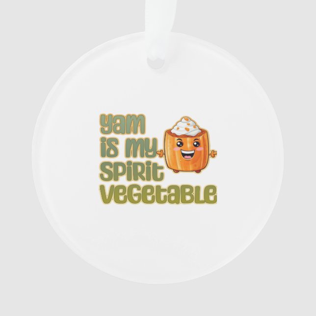 Yam Is My Spirit Vegetable Classic Ornament (Front)