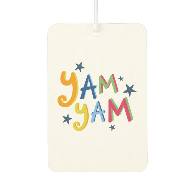 Yam Yam Black Country  Car Air Freshener (Front)