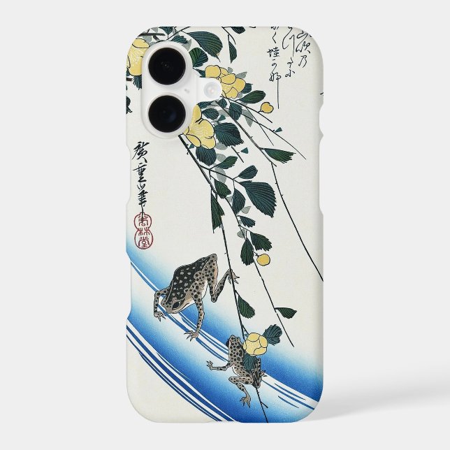 Yamabuki and Frog, Hiroshige, Ukiyo-e (Back)