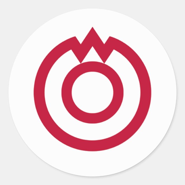 Yamaguchi, Yamaguchi Classic Round Sticker (Front)