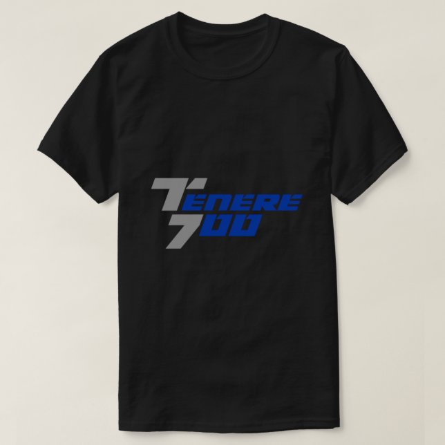 Yamaha Tenere 700 Logo Grey-Blue Classic T-Shirt E (Design Front)