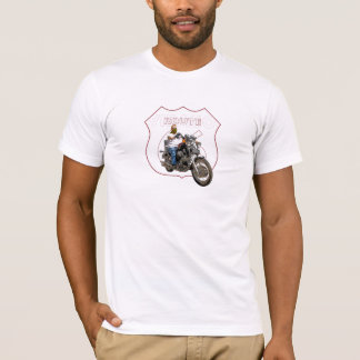 Yamaha Virago Classic Motorcycle Route 66 T-Shirt