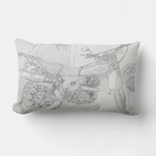 Yamaha XT500 Scrambler Motorcycle Bike Cushion