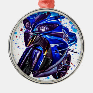 Yamaha YZF R1 Art Print Metal Tree Decoration