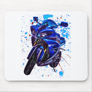 Yamaha YZF R1 Art Print Mouse Pad