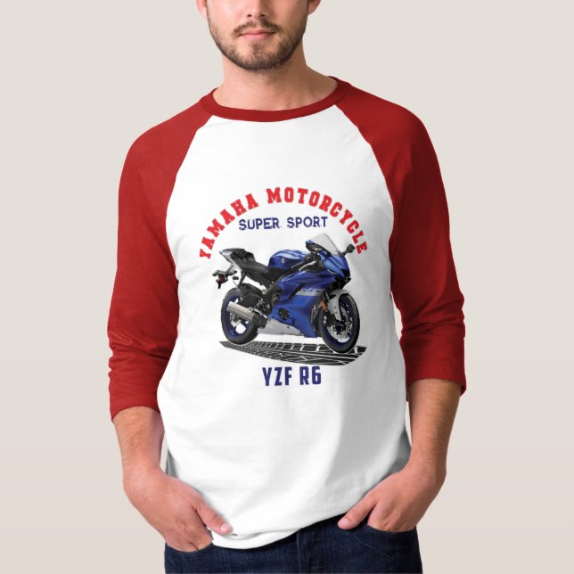 YAMAHA YZF R6 Custom Designer Apparel T-Shirt (Front)