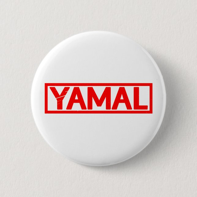 Yamal Stamp 6 Cm Round Badge (Front)