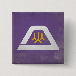 Yamanashi prefecture 15 cm square badge
