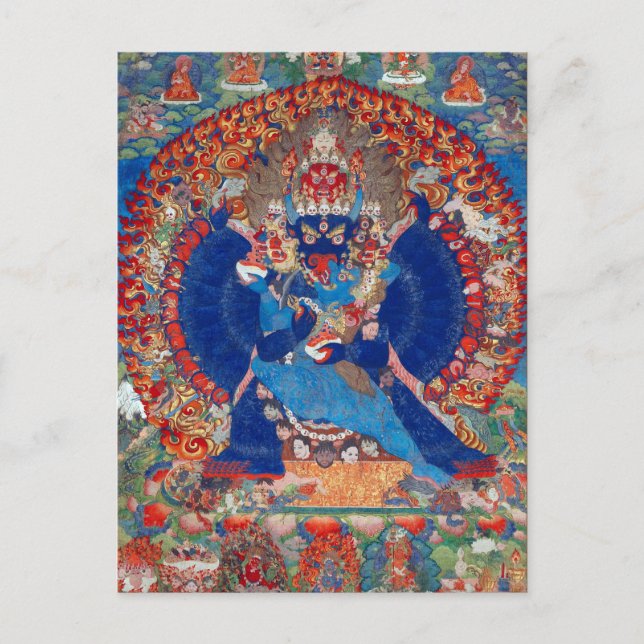 Yamantaka Vajrabhairava Tibetan Buddhist Deity Postcard (Front)