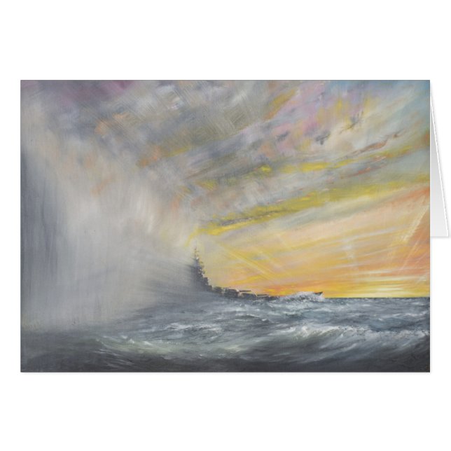 Yamato Emerges from Pacific Typhoon 1944 2010 (Front Horizontal)