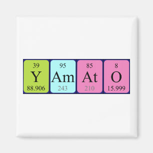 Yamato periodic table name magnet