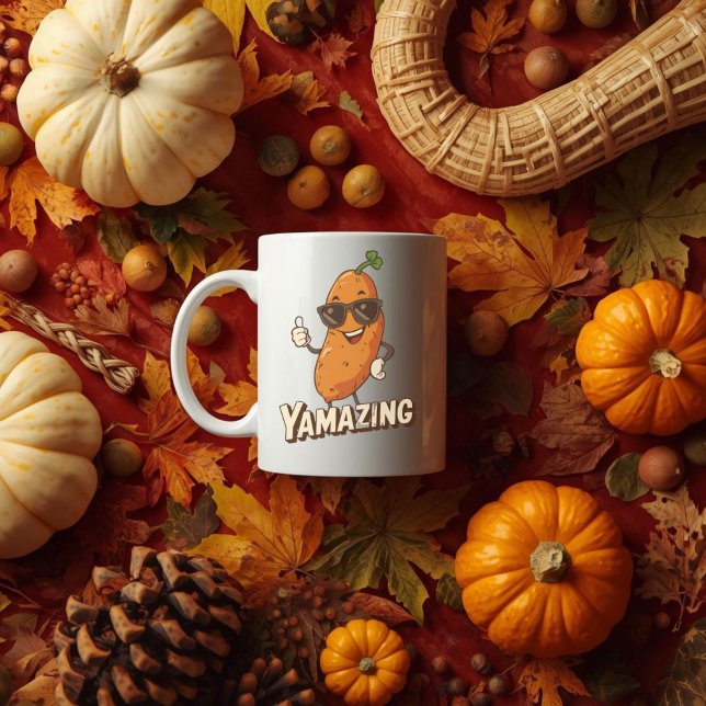 Yamazing - Funny Sweet Potato Thanksgiving Pun  Coffee Mug (Creator Uploaded)