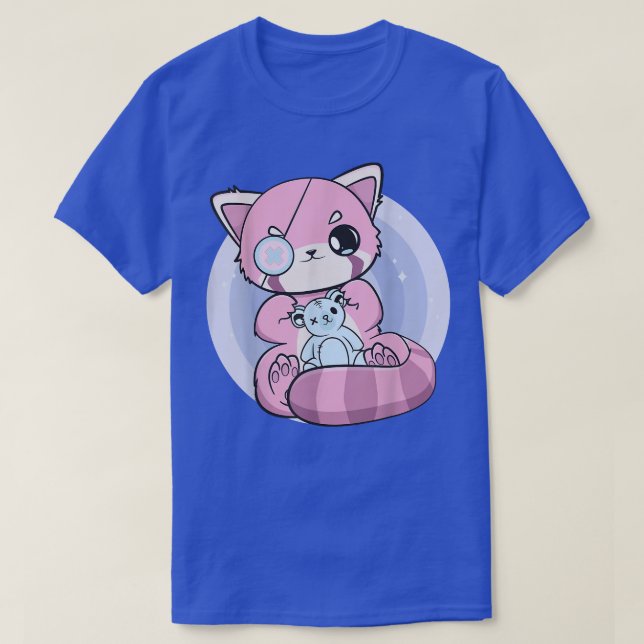 Yami Kawaii Red Panda Bear Fairy Kei Harajuku Nugo T-Shirt (Design Front)