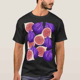 Yammy Watercolor Fig Fruit T-Shirt