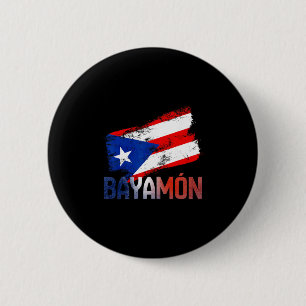Yamón City Puerto Rico Flag Vintage Roots Boricua 6 Cm Round Badge