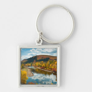 Yampa River In Autumn Key Ring