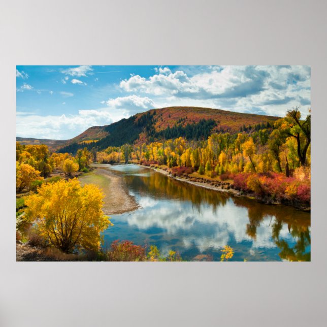 Yampa River In Autumn Poster (Front)