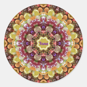YANA ~ EASTER CANDY ~ Chocolate Classic Round Sticker