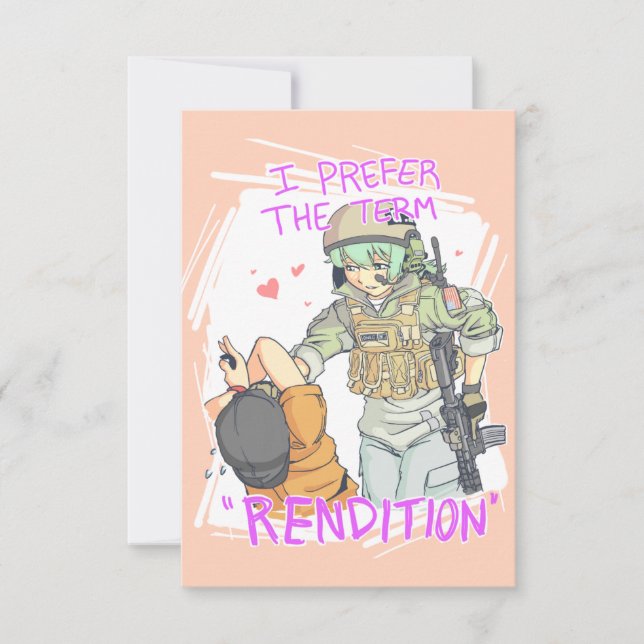 Yandere Operator Valentine 4 Invitation (Front)