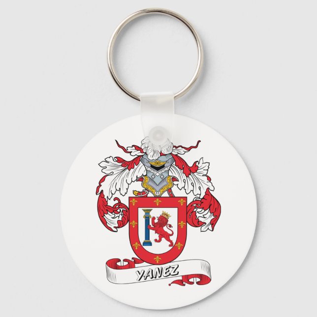 Yanez Family Crest Key Ring (Front)