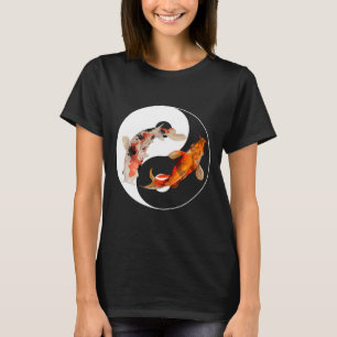 Yang Carp Balance Taijitu Japanese Nishikigoi Koi  T-Shirt