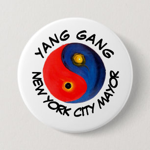 Yang Gang NYC Mayor 7.5 Cm Round Badge