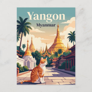 Yangon Myanmar Postcard