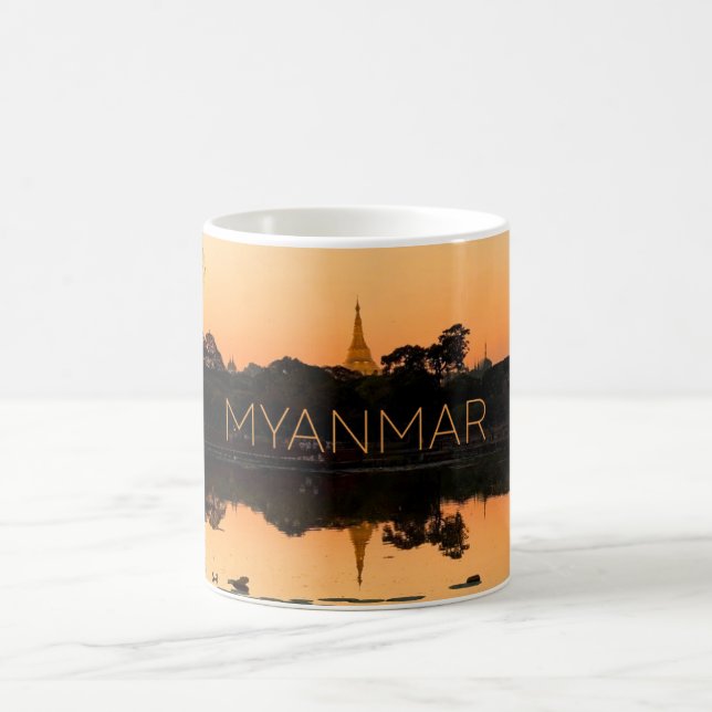 Yangon, Myanmar Travel Mug (Center)