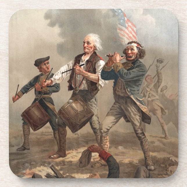 "Yankee Doodle Dandy" cork coaster (Front)